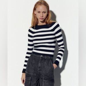 ZARA KNIT SWEATER WITH OPEN BACK